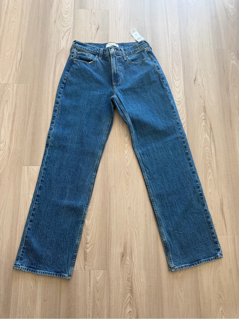 Abercrombie - Low Rise Baggy Jean - Dark Wash